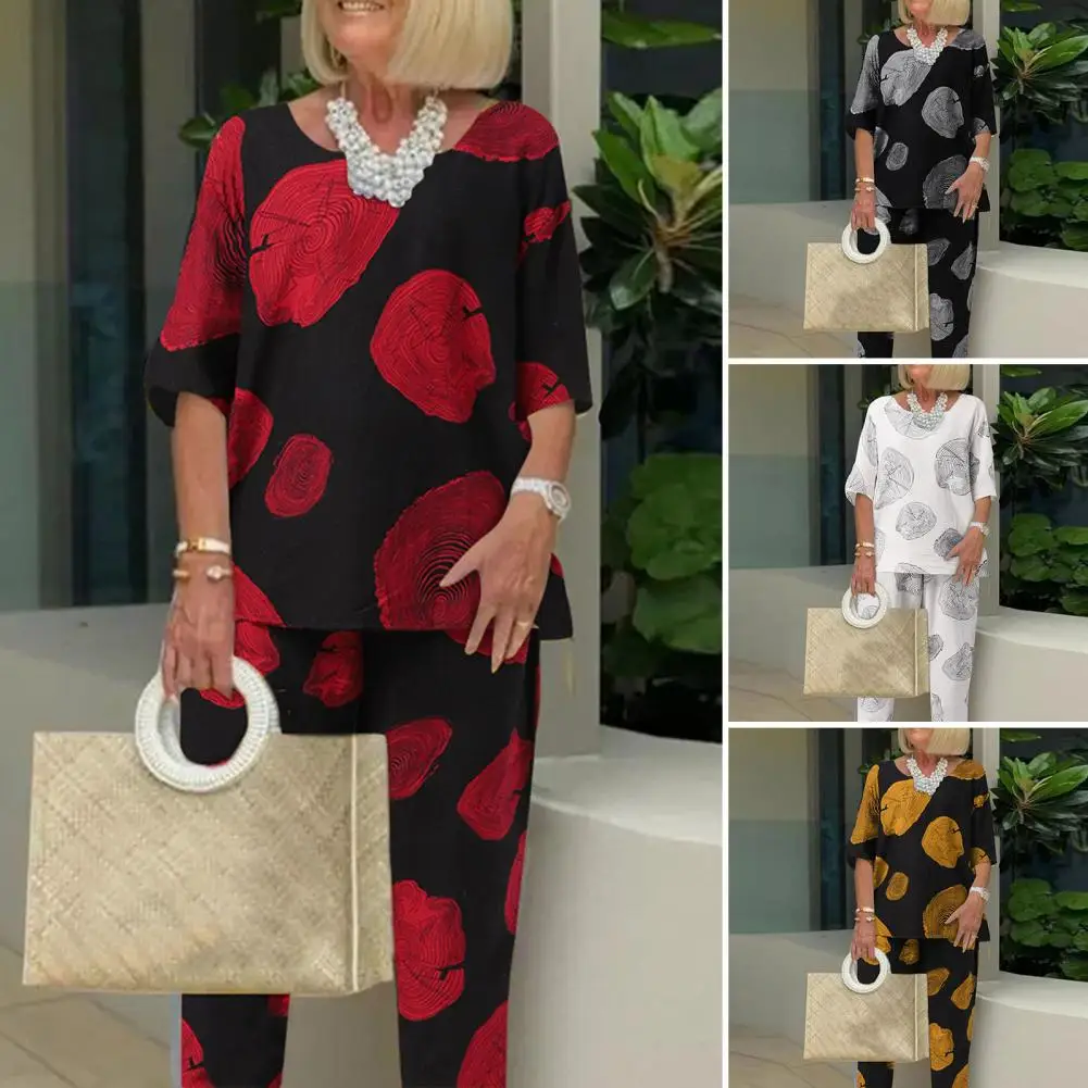 2 Pcs/Set Chic Pullover Ankle Length Grandma Blouse Pants Suit Wear-resistant Blouse Pants Suit Easy to Match Daily Garment
2 Pcs/Set Chic Pullover Ankle Length Grandma Blouse Pants Suit Wear-resistant Blouse Pants Suit Easy to Match Daily Garment