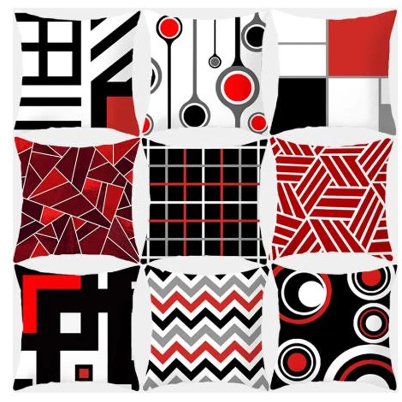 Pillow Red Geometric Cushion Polyester Decorative Throw Pillow Fashion Plaid Striped Sofa Pillow Home Decor
Pillow Red Geometric Cushion Polyester Decorative Throw Pillow Fashion Plaid Striped Sofa Pillow Home Decor
