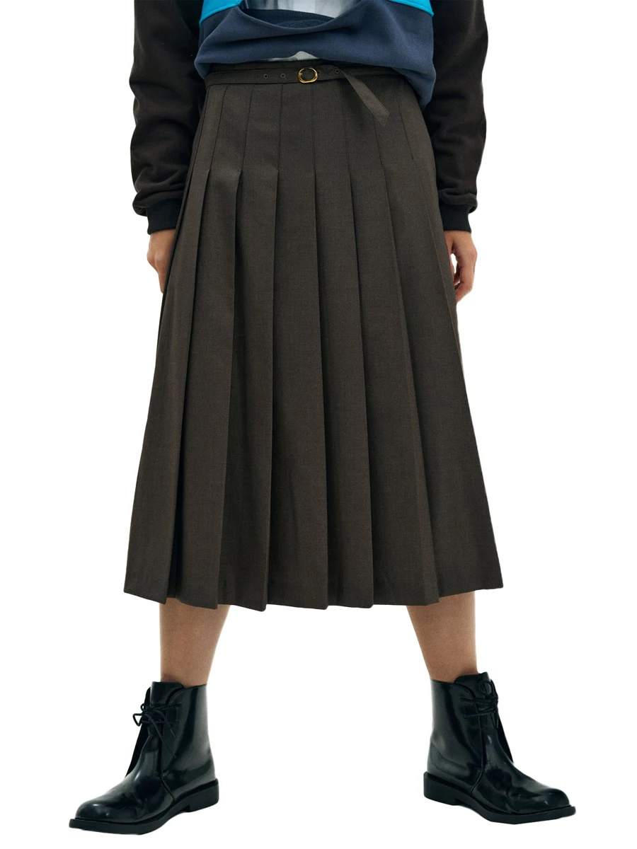 Women Fashion Solid Color Wild Midi Skirts High Waist Pleated Skirts Autumn Winter Casual Skirts Streetwear
Women Fashion Solid Color Wild Midi Skirts High Waist Pleated Skirts Autumn Winter Casual Skirts Streetwear