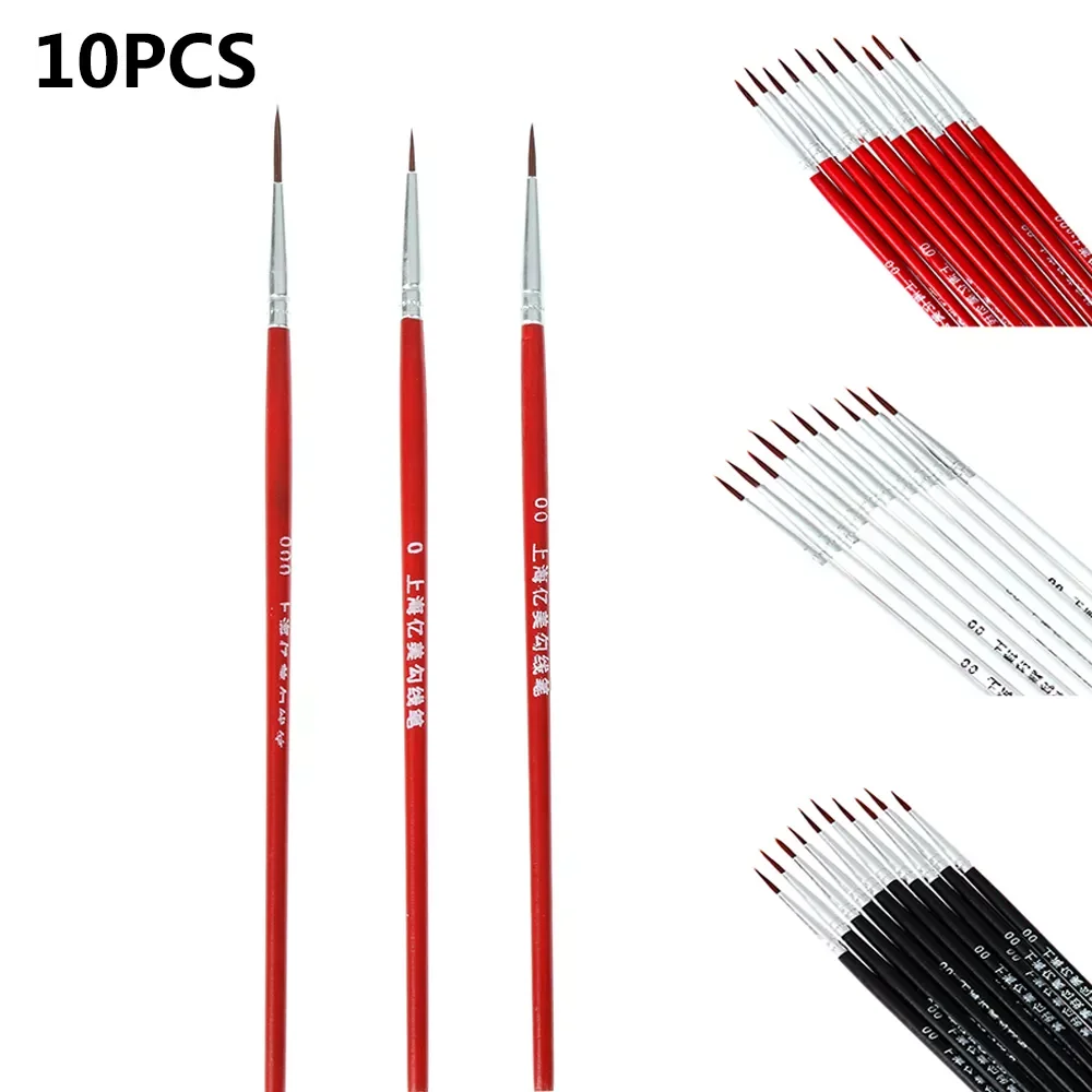 10PCS Nylon Nail Brush Eye Liner Pen Eyeshadow Eye Brow Brush Fine Hand Painted Thin Hook Line Pen DIY Makeup Accessories
10PCS Nylon Nail Brush Eye Liner Pen Eyeshadow Eye Brow Brush Fine Hand Painted Thin Hook Line Pen DIY Makeup Accessories