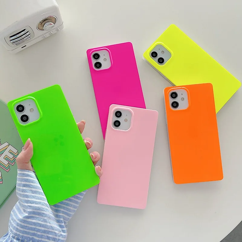 Cute Clear Neon Solid Color Square Case for IPhone13 13pro 13promax 12promax 12pro 11 11promax Soft TPU Silicone Shockproof Cove
Cute Clear Neon Solid Color Square Case for IPhone13 13pro 13promax 12promax 12pro 11 11promax Soft TPU Silicone Shockproof Cove