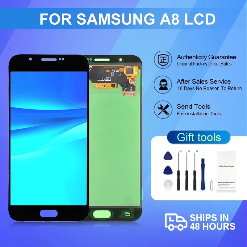 1Pcs OLED For Samsung Galaxy A8 2015 Lcd A800 Display Touch Panel Screen Digitizer A800F A8000 Assembly Free Shipping With Tools
1Pcs OLED For Samsung Galaxy A8 2015 Lcd A800 Display Touch Panel Screen Digitizer A800F A8000 Assembly Free Shipping With Tools