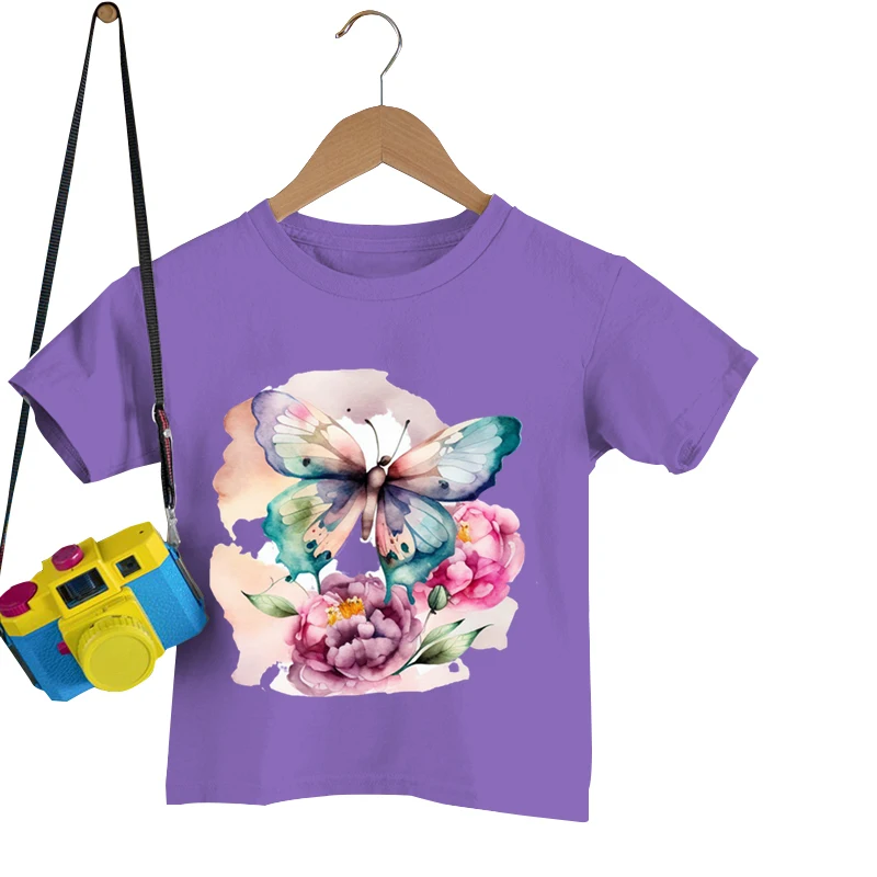 Summer T-Shirts Vintage Butterfly Kids Clothes Girls Watercolor Animal Tshirt Cartoon O-neck Streetwear Funny T Shirt for Boys
Summer T-Shirts Vintage Butterfly Kids Clothes Girls Watercolor Animal Tshirt Cartoon O-neck Streetwear Funny T Shirt for Boys