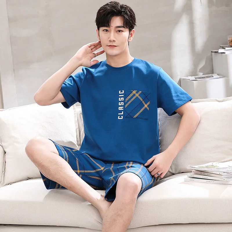 Trendyol Print Male Plaid Sleepwear Pajamas for Men Summer Cotton Tin Men's Pijama ombre Sets Causual Comfortable pyjama omme
Trendyol Print Male Plaid Sleepwear Pajamas for Men Summer Cotton Tin Men's Pijama ombre Sets Causual Comfortable pyjama omme