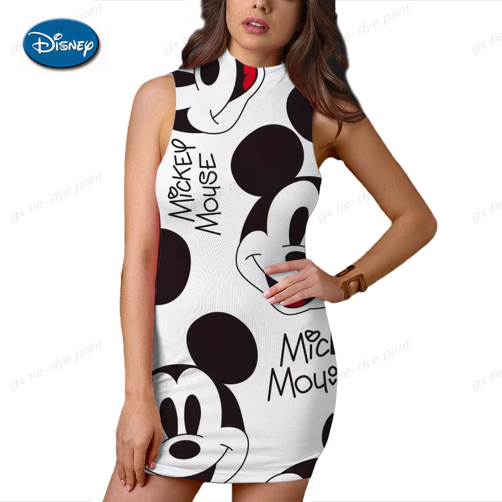Disney Mickey Mouse Dress Fashion Turtleneck Sleeveless Elegant Pencil Dress Women Sexy Club Party Bodycon Bandage Dress Vestido
Disney Mickey Mouse Dress Fashion Turtleneck Sleeveless Elegant Pencil Dress Women Sexy Club Party Bodycon Bandage Dress Vestido