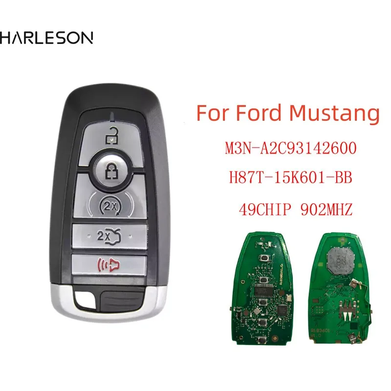 5 кнопок для Ford/Mustang 2017+, умный ключ без ключа с 902 МГц PCF7953P FCC, номер M3N-A2C 93142600 JR3T-15K601-BC
5 кнопок для Ford/Mustang 2017+, умный ключ без ключа с 902 МГц PCF7953P FCC, номер M3N-A2C 93142600 JR3T-15K601-BC