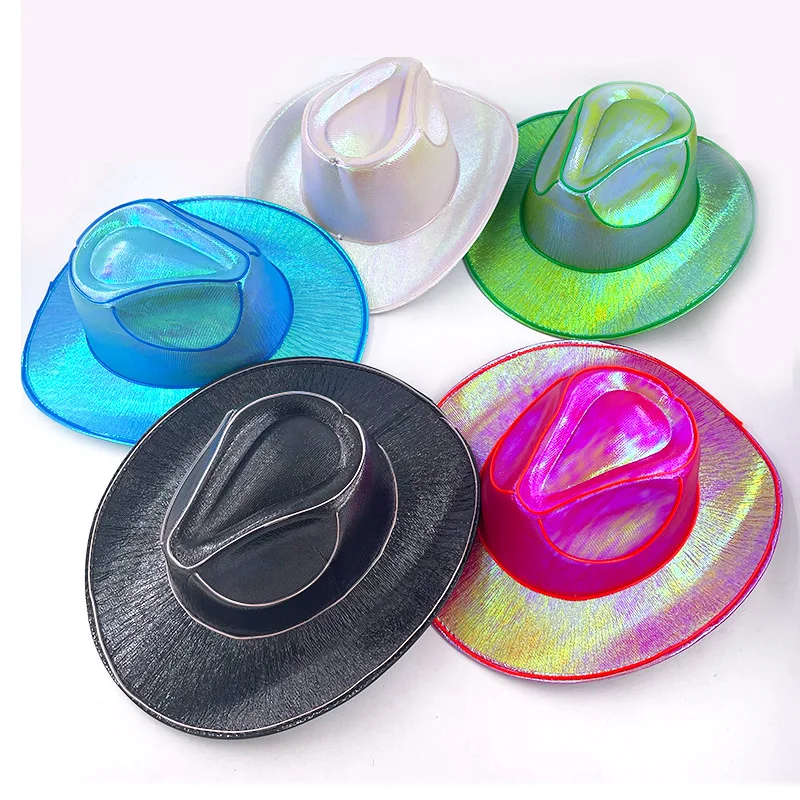 Halloween Pearl Hat Carnival Party LED Wireless Fluorescent Colorful Cowboy Glow Hat Laser Fantasy Cowboy Hat
Halloween Pearl Hat Carnival Party LED Wireless Fluorescent Colorful Cowboy Glow Hat Laser Fantasy Cowboy Hat