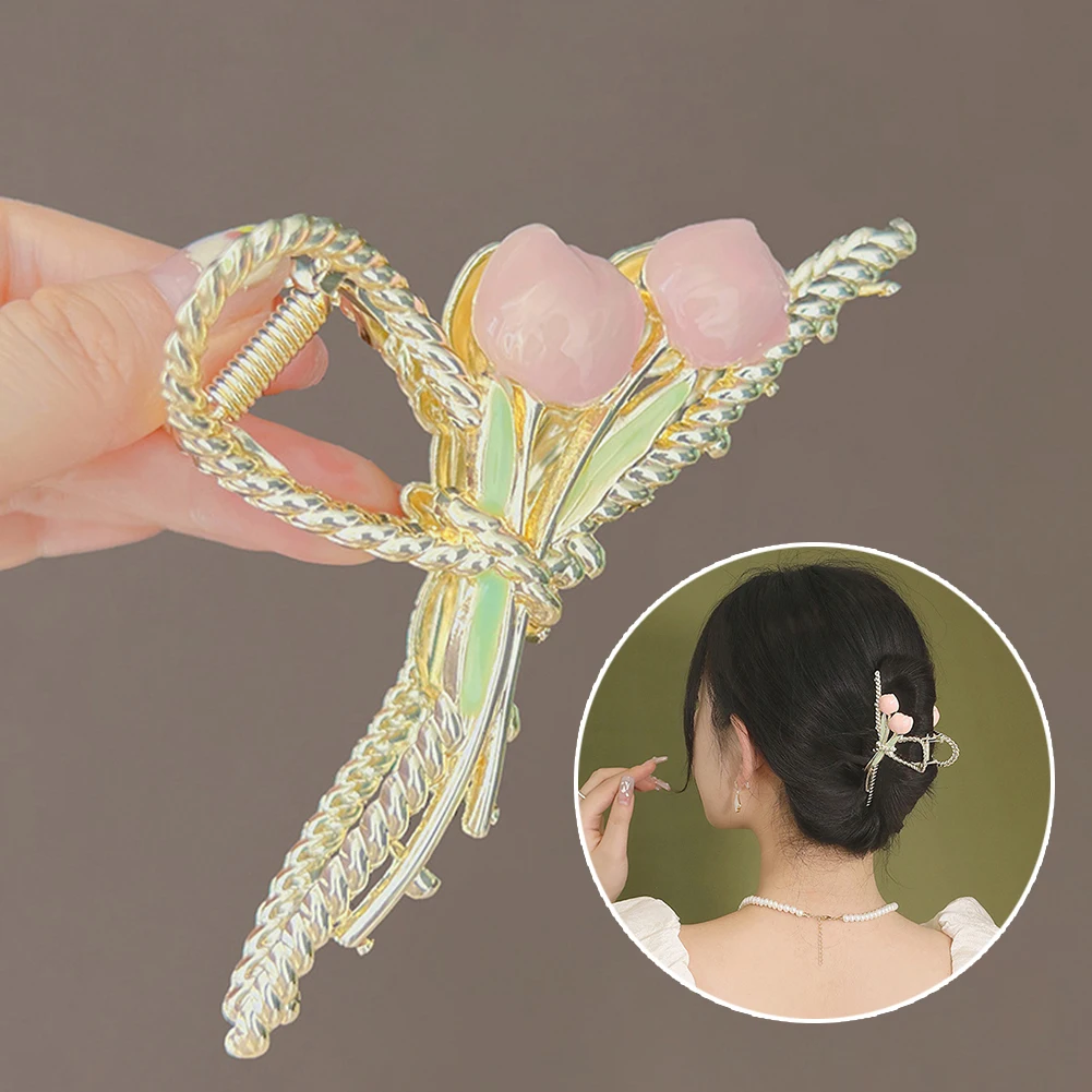 New Tulip Hair Claw Flower Grace Shark Clip Headdress Vintage Ponytail Claw Clip Trendy Sweet HAIR CLIP FOR GIRL Hair Jewelry
New Tulip Hair Claw Flower Grace Shark Clip Headdress Vintage Ponytail Claw Clip Trendy Sweet HAIR CLIP FOR GIRL Hair Jewelry