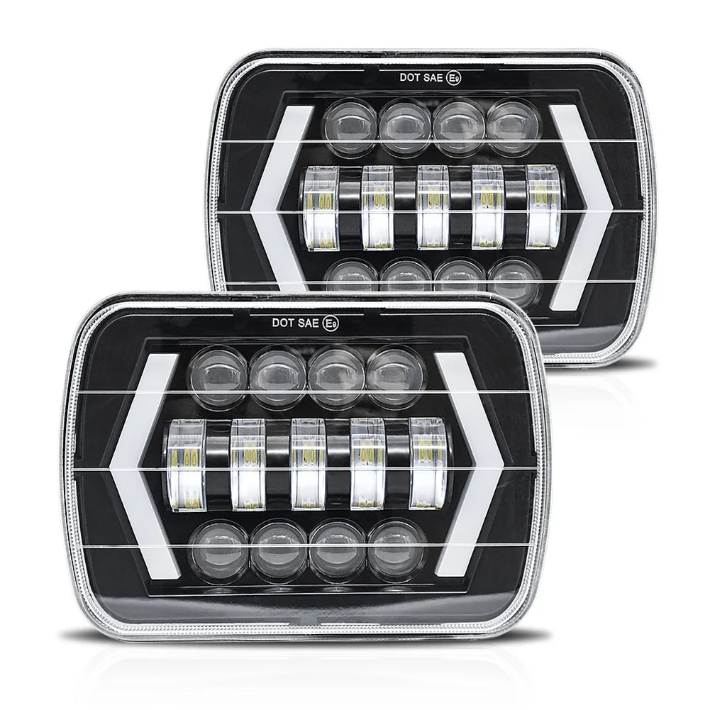 5X7 LED Headlights, 100W 7X6 LED Headlight with DRL High Low Beam Rectangular for Wrangler XJ H6054LL
5X7 LED Headlights, 100W 7X6 LED Headlight with DRL High Low Beam Rectangular for Wrangler XJ H6054LL