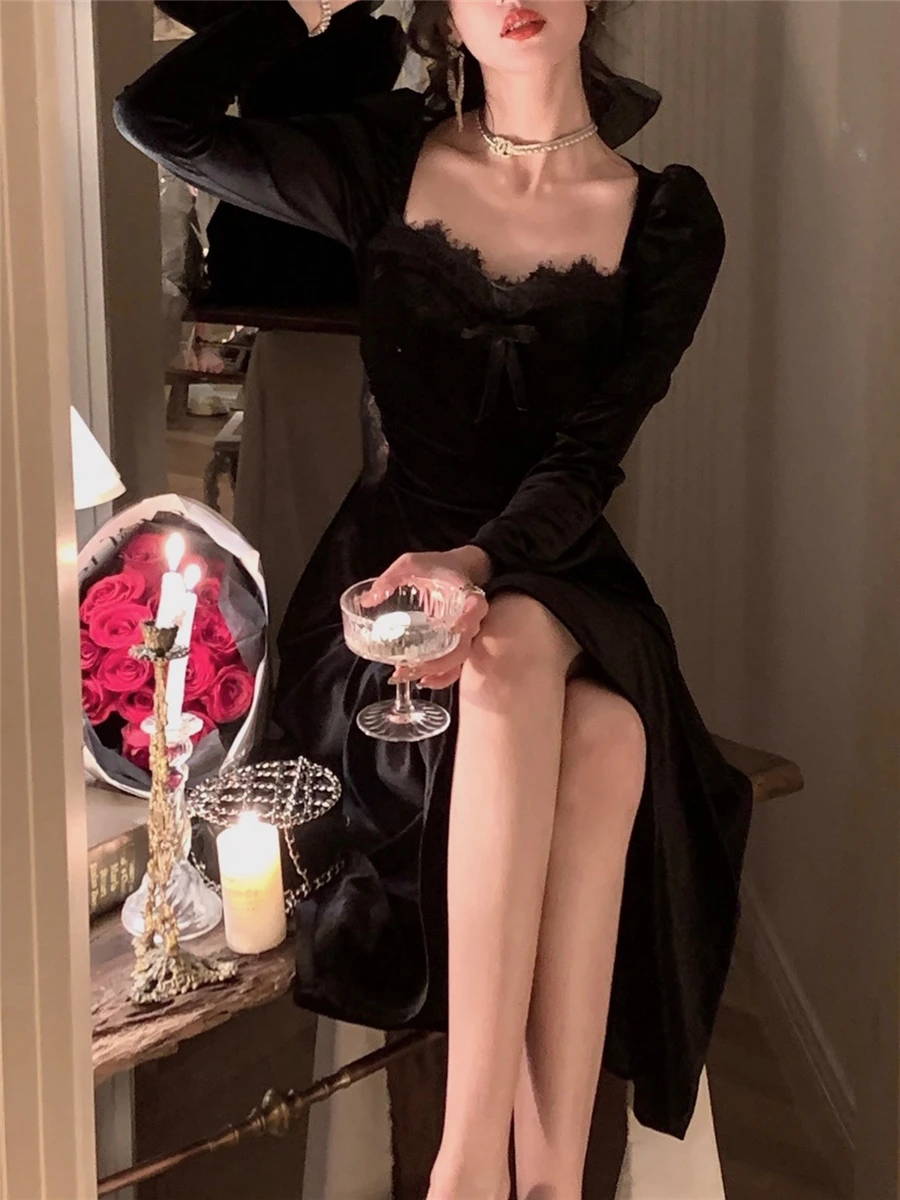 Midi Dresses Women Autumn Winter 2022 Vintage Female Sexy Ladies Elegant Party Prom Robe Vestidos Female Clothes Velvet Dress
Midi Dresses Women Autumn Winter 2022 Vintage Female Sexy Ladies Elegant Party Prom Robe Vestidos Female Clothes Velvet Dress