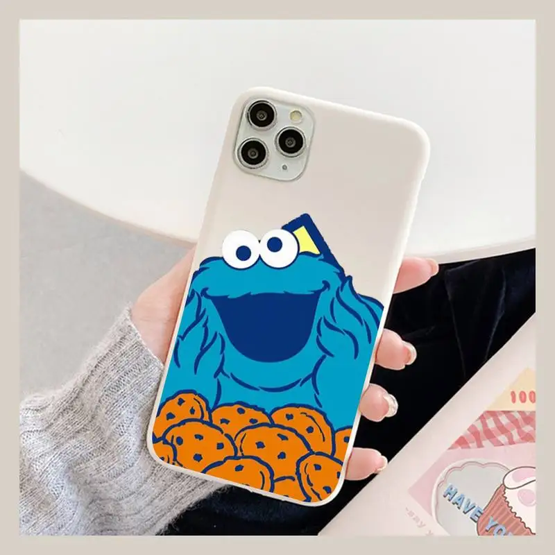 Cute Cartoon Sesame Street Cookie Phone Case for iPhone 11 12 13 Mini Pro Xs Max 8 7 6 6S Plus X XR Solid Candy Color Case
Cute Cartoon Sesame Street Cookie Phone Case for iPhone 11 12 13 Mini Pro Xs Max 8 7 6 6S Plus X XR Solid Candy Color Case