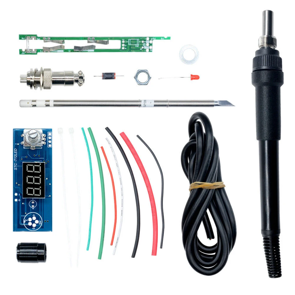 Soldering Iron Station Temperature Controller Digital Kits For HAKKO T12 Handle 12V-24V Soldering DIY Kit For T12 T2 T13 T15
Soldering Iron Station Temperature Controller Digital Kits For HAKKO T12 Handle 12V-24V Soldering DIY Kit For T12 T2 T13 T15