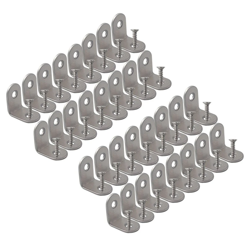 Corner Brace, 20Mmx20mm Stainless Steel Brace Corner Steel Joint Right Angle Bracket Fastener, 32 Pieces With Screws
Corner Brace, 20Mmx20mm Stainless Steel Brace Corner Steel Joint Right Angle Bracket Fastener, 32 Pieces With Screws