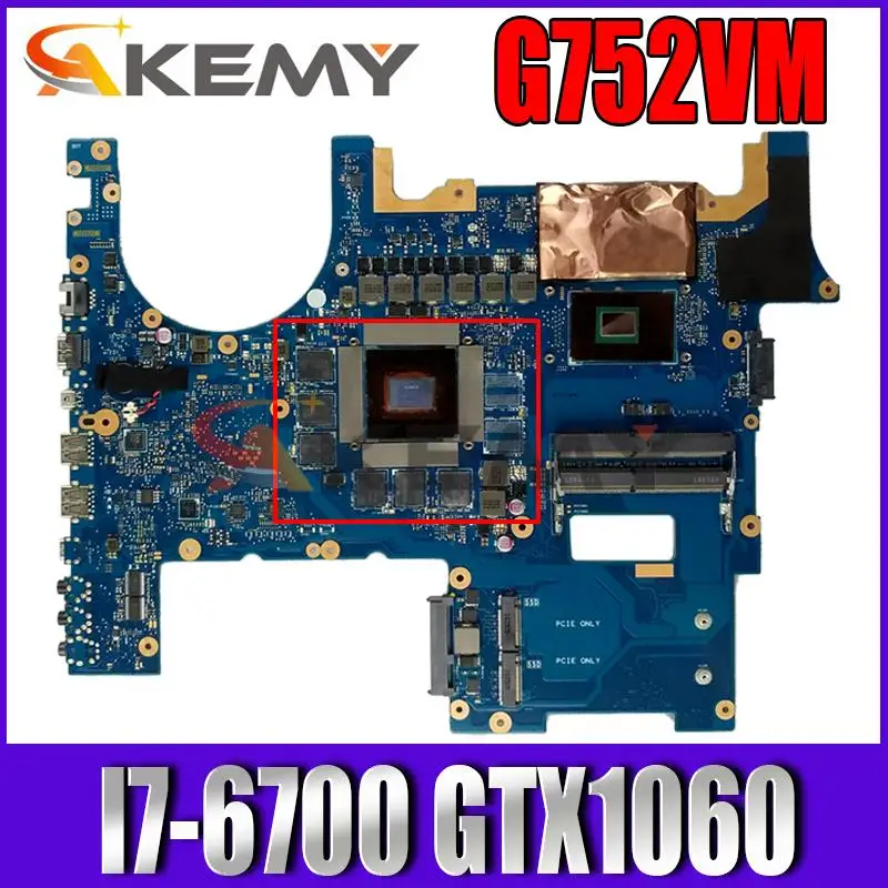 ROG G752VM motherboard With I7-6700CPU GTX1060 mainboard REV 2.1 For ASUS ROG G752V G752VS G752VM laptop motherboard 100% Tested
ROG G752VM motherboard With I7-6700CPU GTX1060 mainboard REV 2.1 For ASUS ROG G752V G752VS G752VM laptop motherboard 100% Tested