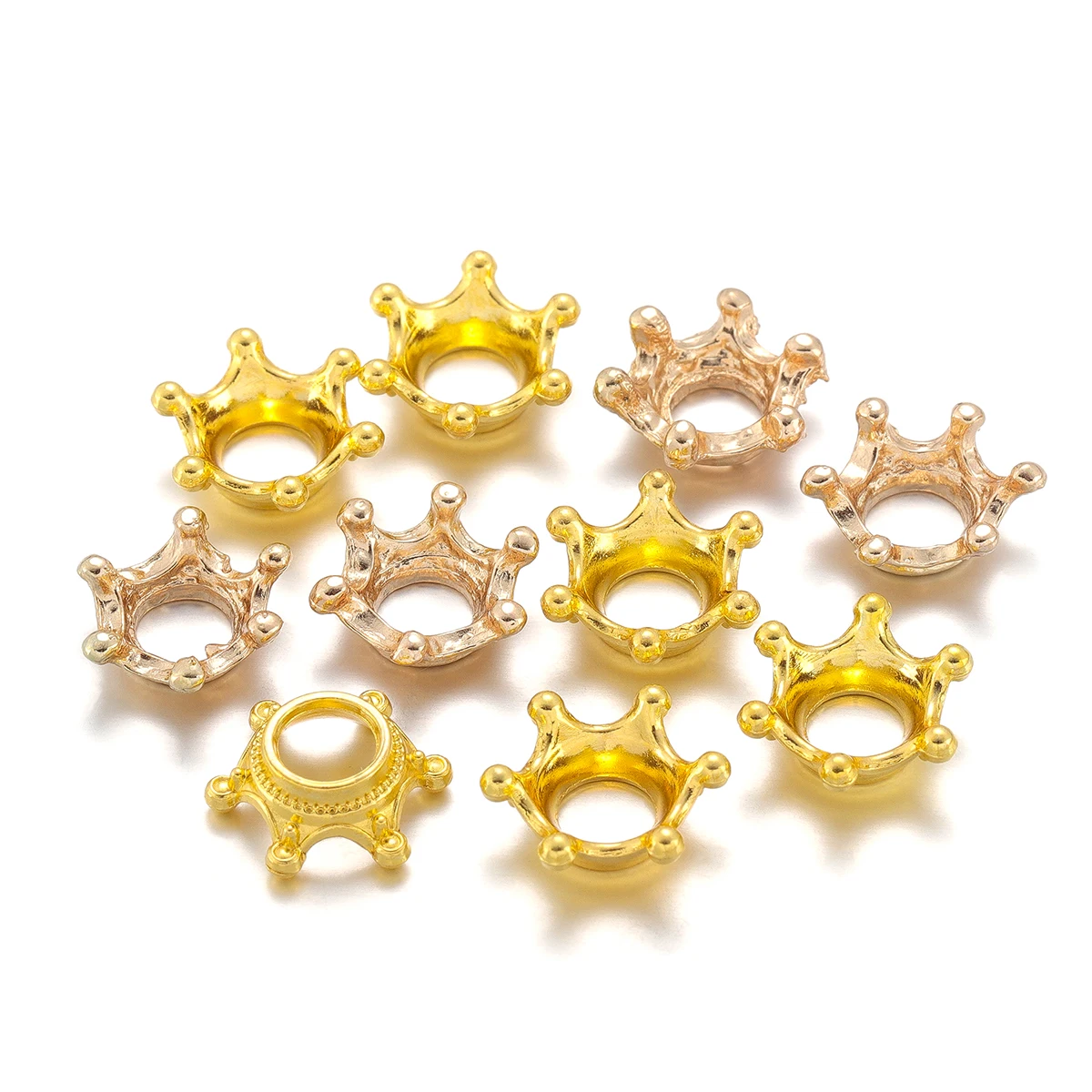30Pcs/Lot Flat Zinc Alloy Crown Shape Bead Loose Spacer Beads For DIY Bracelet Necklace Jewelry Making Accessories Supplies
30Pcs/Lot Flat Zinc Alloy Crown Shape Bead Loose Spacer Beads For DIY Bracelet Necklace Jewelry Making Accessories Supplies