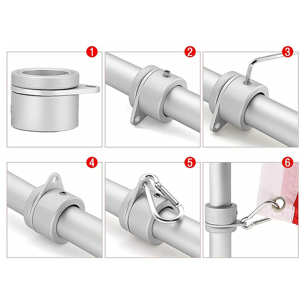 Flagpole Rotary Ring Repair Parts Carabiners Rotating Anti-tangle Ring With Climbing Button Flagpole Accessories
Flagpole Rotary Ring Repair Parts Carabiners Rotating Anti-tangle Ring With Climbing Button Flagpole Accessories