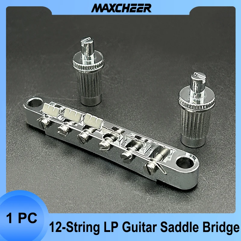 A Set 12-String Saddle Tune-O-Matic Bridge for LP Electric Guitar and 3 Holes Tune-O-Matic Tailpiece with Stud & Anchor Chrome
A Set 12-String Saddle Tune-O-Matic Bridge for LP Electric Guitar and 3 Holes Tune-O-Matic Tailpiece with Stud & Anchor Chrome