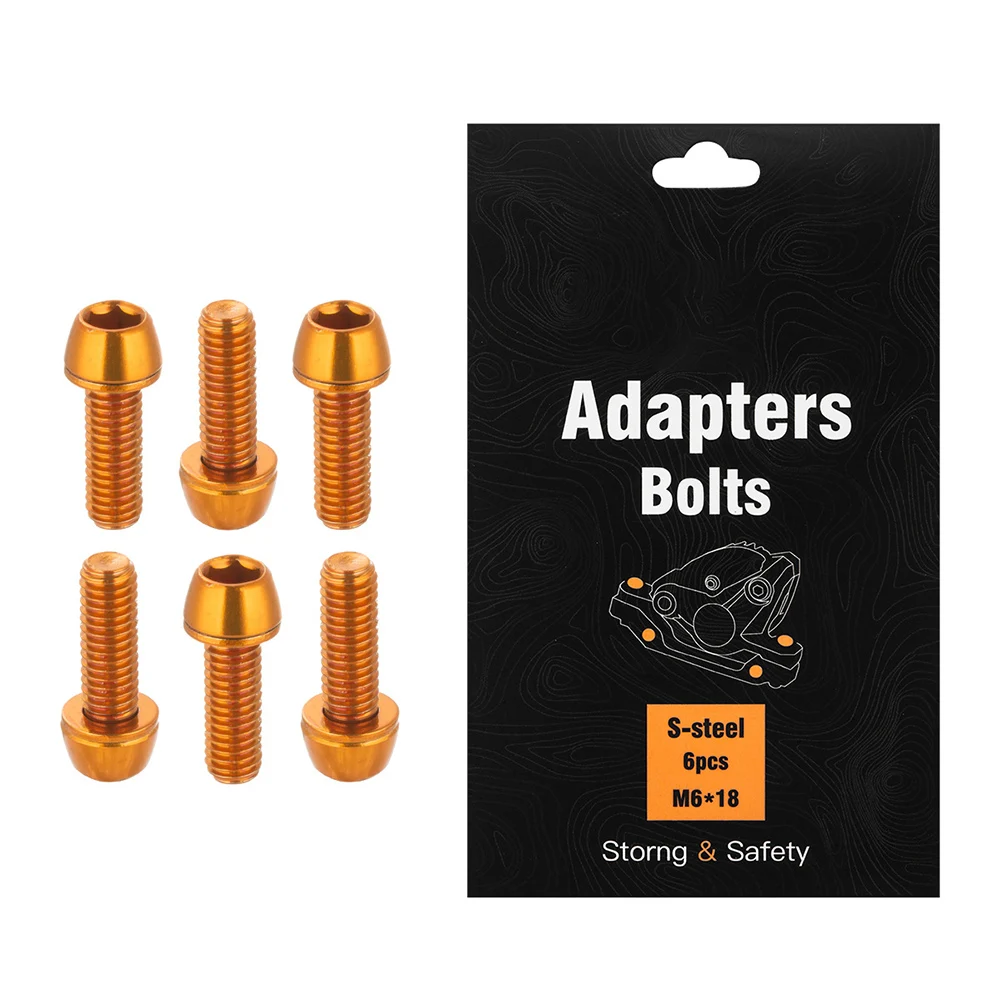 6PCS/Boxed M6*18mm MTB Bike Disc Brake Clamp Adapters Bolts Bicycle Clamp Screws Stainless Steel Bolts Seat Tube Clip
6PCS/Boxed M6*18mm MTB Bike Disc Brake Clamp Adapters Bolts Bicycle Clamp Screws Stainless Steel Bolts Seat Tube Clip
