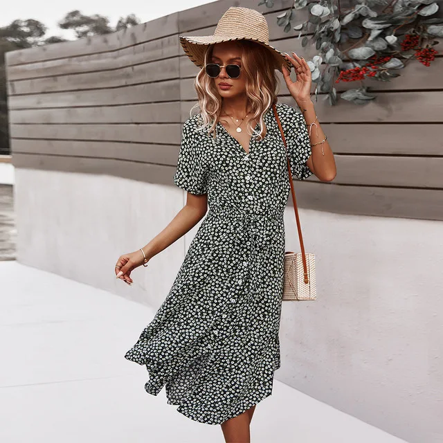 Printed Bow Tunics Robe Chic Elegant Style Holiday Maxi Long Dress Shirt Single-Breasted Floral Women Button Up Casual Dresses
Printed Bow Tunics Robe Chic Elegant Style Holiday Maxi Long Dress Shirt Single-Breasted Floral Women Button Up Casual Dresses