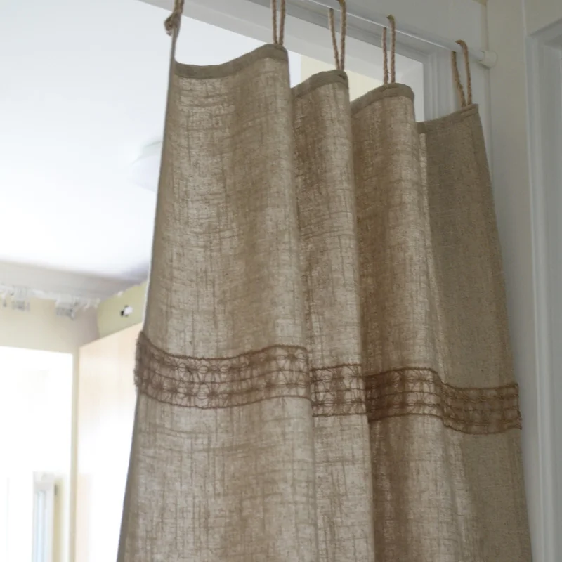 Vintage Country Style Linen Cotton Door Curtain Tie Rope Light Filtering Elegant Window Treatments Living Room Home Decor TJ7386
Vintage Country Style Linen Cotton Door Curtain Tie Rope Light Filtering Elegant Window Treatments Living Room Home Decor TJ7386