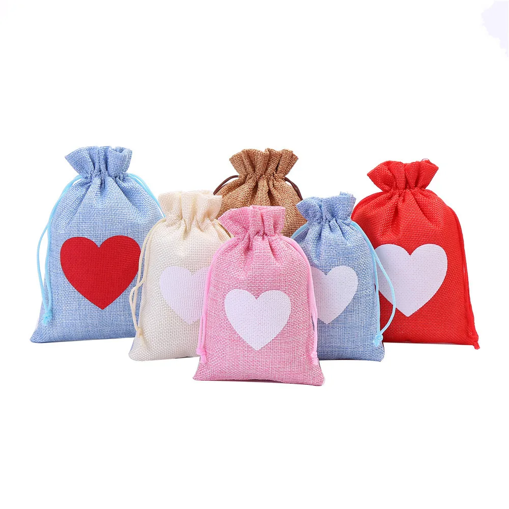 50PCS Heart-printed Burlap Drawstring Bags for Valentine's Day,Wedding and Candy Packaging Gift Bag Wedding Souvenirs for Guests
50PCS Heart-printed Burlap Drawstring Bags for Valentine's Day,Wedding and Candy Packaging Gift Bag Wedding Souvenirs for Guests
