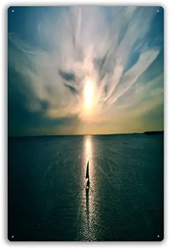 Personalized Custom Metal Sign Little White Boat Floating On The Water Towards The Horizon In The Rays Of Vintage Metal Sign
Personalized Custom Metal Sign Little White Boat Floating On The Water Towards The Horizon In The Rays Of Vintage Metal Sign
