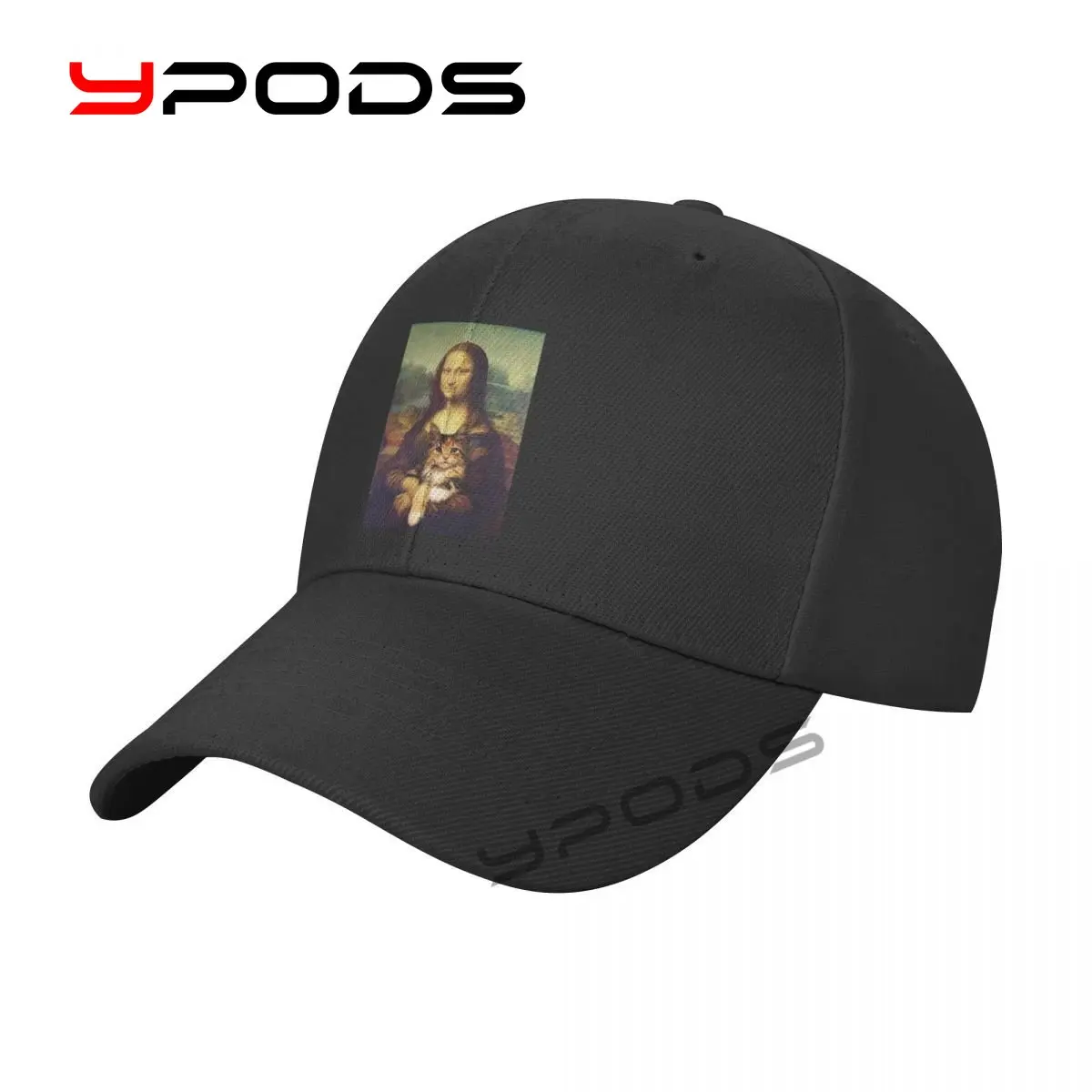 

Plain Solid Color Baseball Caps Mona Lisa Funny Multicolor Men Women Visor Hat Adjustable Casual Sports Hats