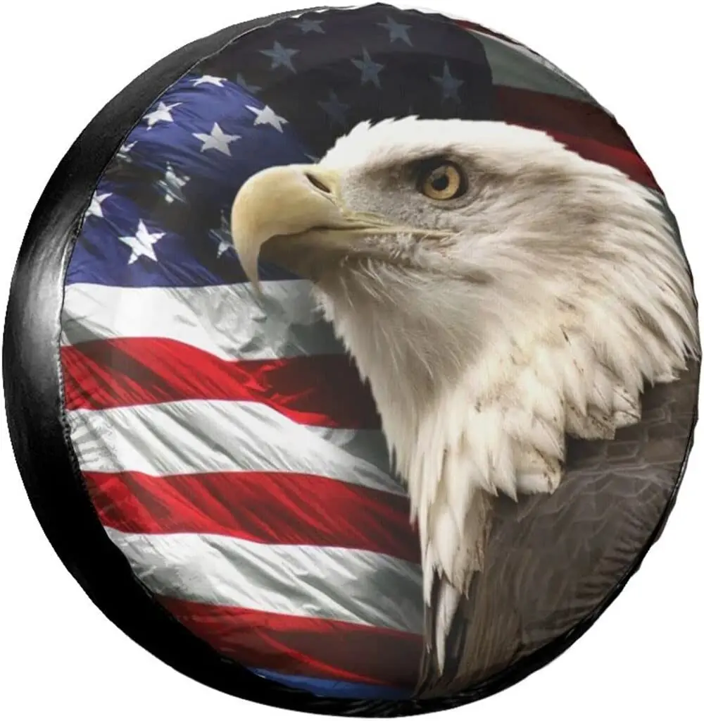 Custom Spare Tire Covers Patriotic Bald Eagle American Flag Background Waterproof Wheel Cover Universal Tire Protector Fit For C
Custom Spare Tire Covers Patriotic Bald Eagle American Flag Background Waterproof Wheel Cover Universal Tire Protector Fit For C