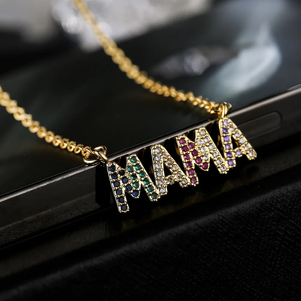 Mother's Day Gifts 2022 New Plated 18K Gold Zircon Letter MAMA Necklace For Women Charm Gold Choker Luxury Jewelry Collar Gift
Mother's Day Gifts 2022 New Plated 18K Gold Zircon Letter MAMA Necklace For Women Charm Gold Choker Luxury Jewelry Collar Gift