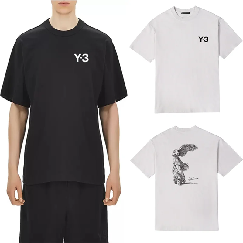 Женская футболка Yohji Yamamoto с изображением крылатых ангелов, модная повседневная однотонная хлопковая футболка с коротким рукавом Y3
Женская футболка Yohji Yamamoto с изображением крылатых ангелов, модная повседневная однотонная хлопковая футболка с коротким рукавом Y3