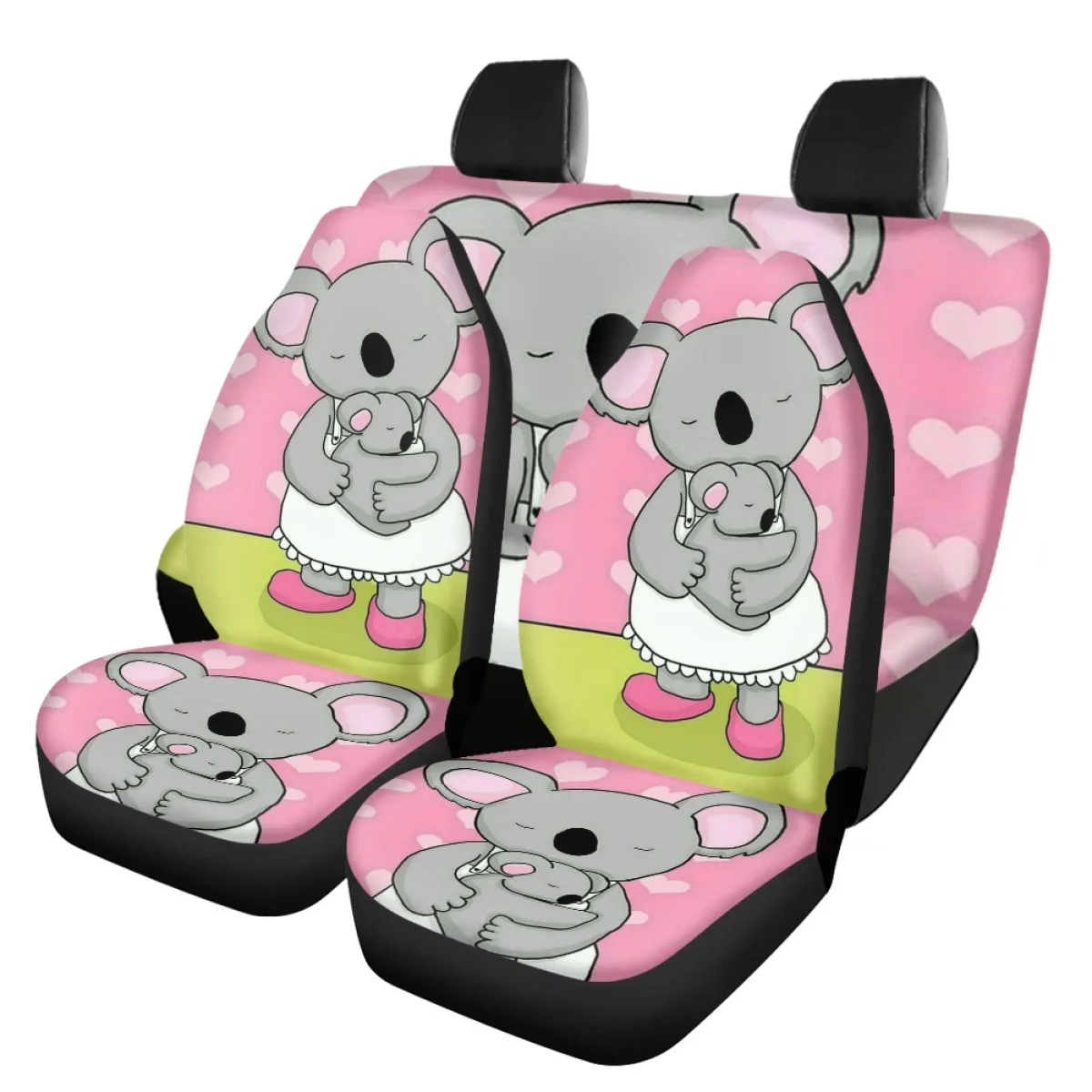 Car Seat Cover Cute Cartoon Koala Front and Back Heavy-Duty Nonslip Vehicle Protector Full Set Seat Covers Car Accessories
Car Seat Cover Cute Cartoon Koala Front and Back Heavy-Duty Nonslip Vehicle Protector Full Set Seat Covers Car Accessories