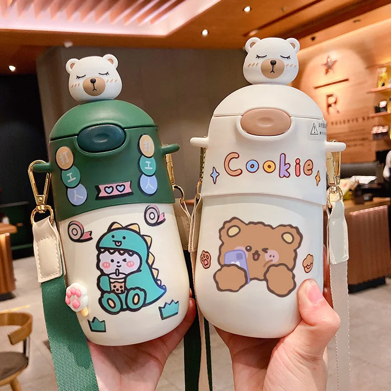 Cute Water Bottle With Straw Insulated Stainless Steel Thermal Mug Student Girl Travel Tumbler Drinking Cup 500ml Kawaii Thermos
Cute Water Bottle With Straw Insulated Stainless Steel Thermal Mug Student Girl Travel Tumbler Drinking Cup 500ml Kawaii Thermos