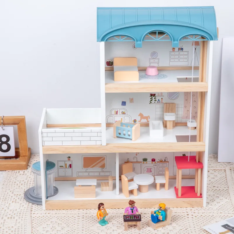 Play House Elevator Wooden Scandinavian Wind Dollhouse Toys Princess Villa Boys And Girls Children Simulation Educational Toys
Play House Elevator Wooden Scandinavian Wind Dollhouse Toys Princess Villa Boys And Girls Children Simulation Educational Toys