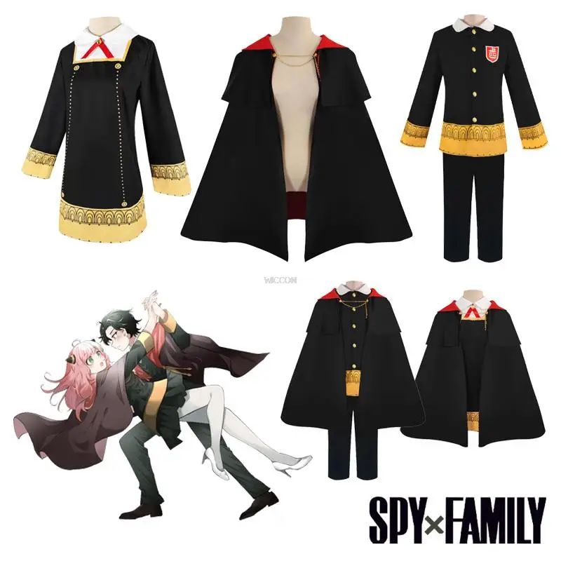 

Spy X Family Anya Forger Cosplay Anime Damian Desmond Cosplay Costume Black Imperial Scholar School Uniform Halloween Clothing