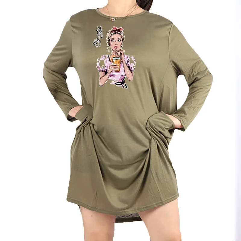 Casual Black Dress Autumn Loose Women Dress Full Sleeves O Neck Knee Length Fashion Print Summer Dresses Women 2022 Big Pocket
Casual Black Dress Autumn Loose Women Dress Full Sleeves O Neck Knee Length Fashion Print Summer Dresses Women 2022 Big Pocket