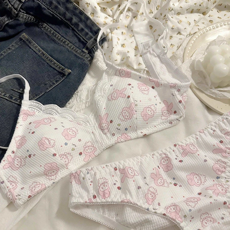 Kawaii Sanrio Anime Hello Kitty Printed Girls Underwear Cute Cartoon My Melody Comforts Breathable Bra Girls Gift
Kawaii Sanrio Anime Hello Kitty Printed Girls Underwear Cute Cartoon My Melody Comforts Breathable Bra Girls Gift