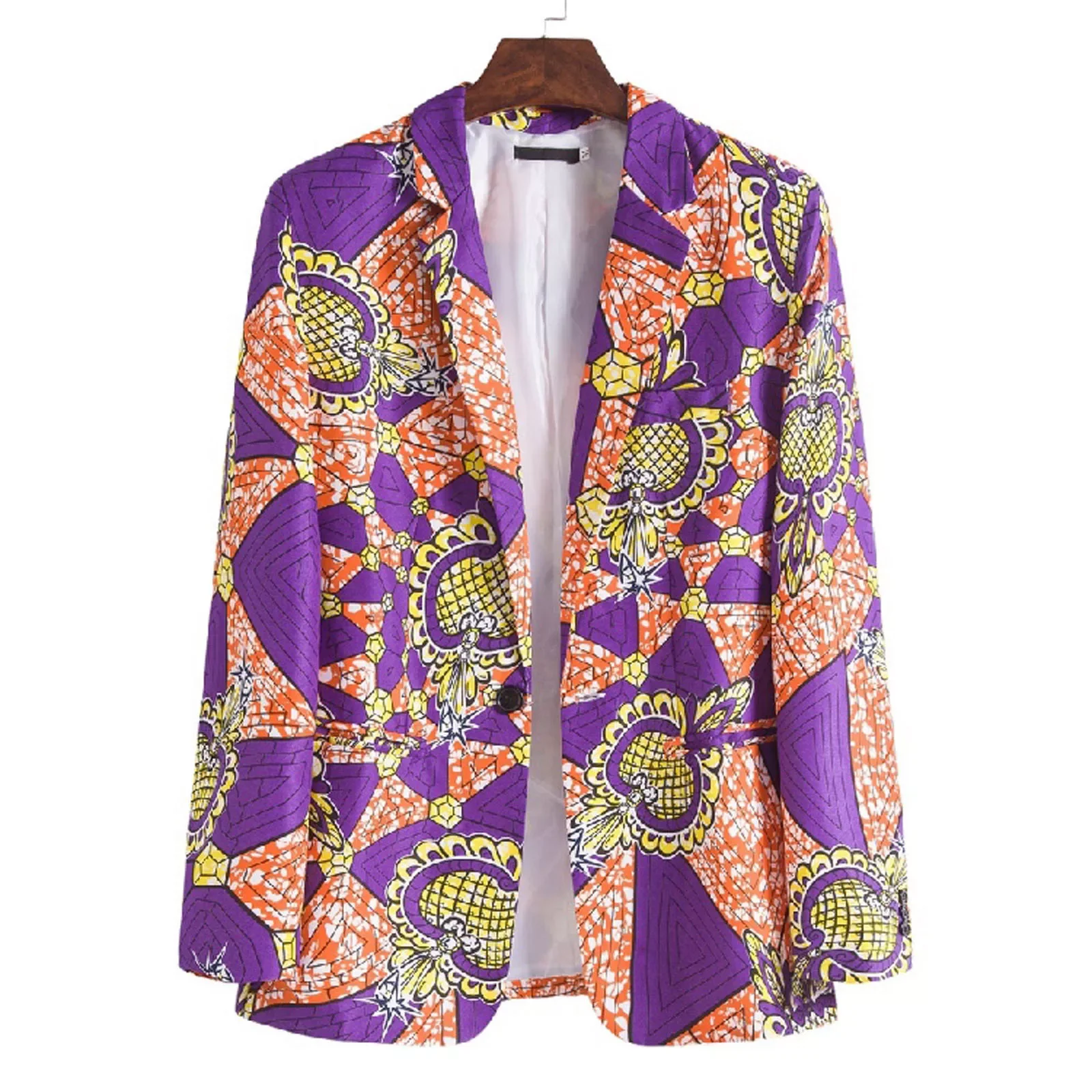 NEW IN Men's Autumn And Winter Outwear Lapel Long Sleeve Fashion Ethnic Purple Printed Suit Coats Blouse
NEW IN Men's Autumn And Winter Outwear Lapel Long Sleeve Fashion Ethnic Purple Printed Suit Coats Blouse