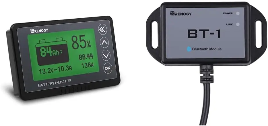 Monitor with Shunt,Compatible with 12V Lithium Sealed,Gel,Flooded Batteries+ Bluetooth Module RJ12 Communication Port Compatible
Monitor with Shunt,Compatible with 12V Lithium Sealed,Gel,Flooded Batteries+ Bluetooth Module RJ12 Communication Port Compatible