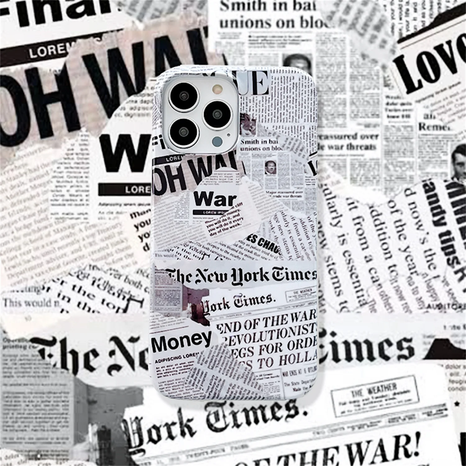 European and American Classical Newspaper Style Mobile Phone Case,For IPhone13/12/11/X/XR/XS/PRO/Max
European and American Classical Newspaper Style Mobile Phone Case,For IPhone13/12/11/X/XR/XS/PRO/Max