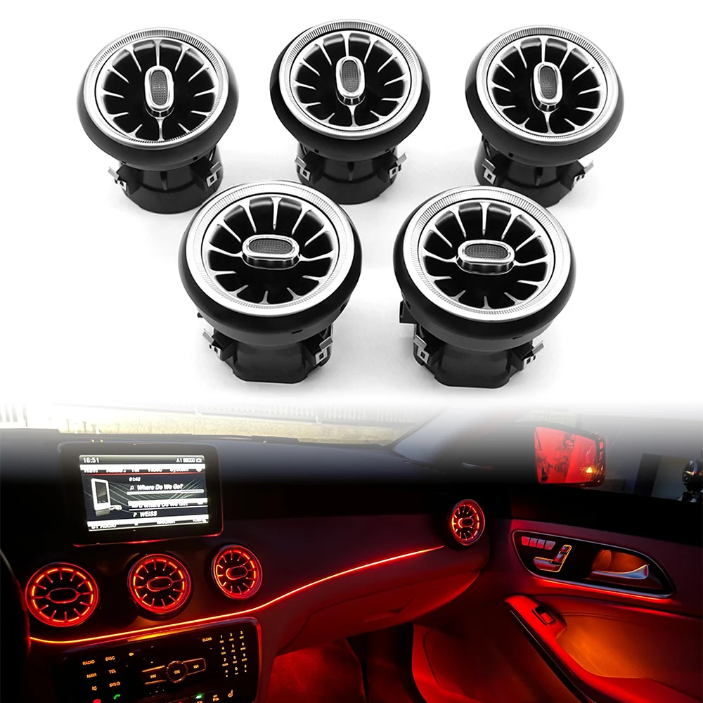 For Mercedes-Benz A/B/CLA/GLA class W176 W246 W117 W156 13-19 Car Air Vent Outlet Turbine Nozzle Atmosphere Lamp 12 Colors LED
For Mercedes-Benz A/B/CLA/GLA class W176 W246 W117 W156 13-19 Car Air Vent Outlet Turbine Nozzle Atmosphere Lamp 12 Colors LED
