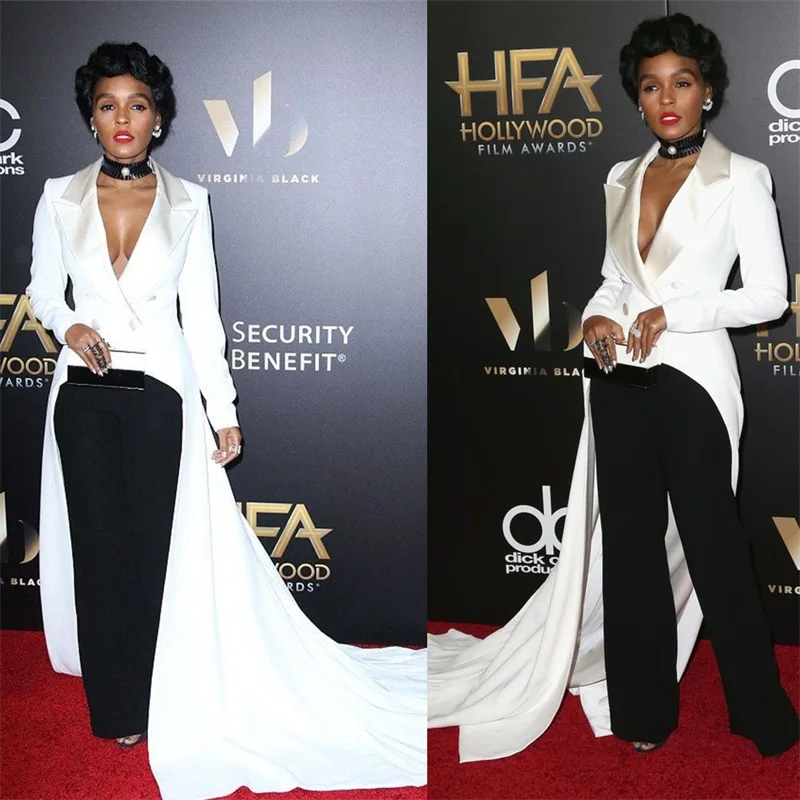 Red Carpet Women Suits Set 2 Pcs Blazer With Long Train+Black Pants Formal Office Lady Wedding Tuxedos Prom Dress Custom Made
Red Carpet Women Suits Set 2 Pcs Blazer With Long Train+Black Pants Formal Office Lady Wedding Tuxedos Prom Dress Custom Made