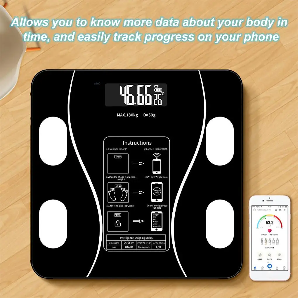 Body Fat Scale Smart Wireless Digital Bathroom Weight Scale Body Composition Analyzer With Smartphone App Bluetooth-compatible
Body Fat Scale Smart Wireless Digital Bathroom Weight Scale Body Composition Analyzer With Smartphone App Bluetooth-compatible