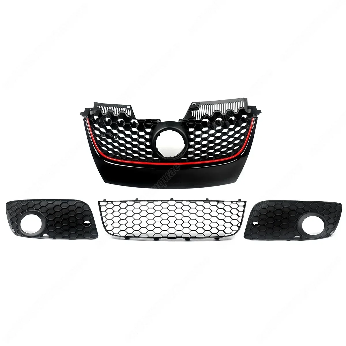 Для Volkswagen Golf MK5 Jetta GLI GTI 2006-2009: Декоративные накладки на решетку переднего бампера и противотуманные фары
Для Volkswagen Golf MK5 Jetta GLI GTI 2006-2009: Декоративные накладки на решетку переднего бампера и противотуманные фары