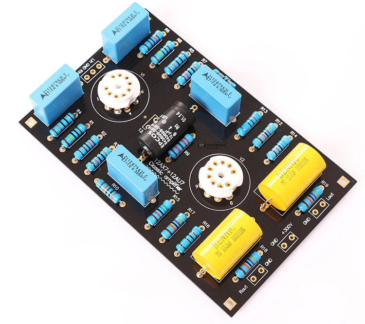 

The Latest Version Classic Circuit Tube Preamplifier Preamp Board Diy Kits For 12ax7 / 12au7 Tube 10w+10w