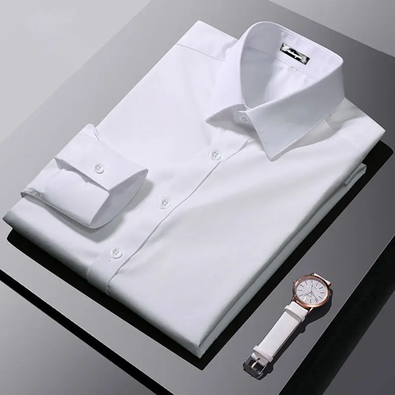 Men's Classic Long Sleeve Solid Striped Basic Dress Shirts Single Breasted Formal Business Standard-fit Office Social Tops A19
Men's Classic Long Sleeve Solid Striped Basic Dress Shirts Single Breasted Formal Business Standard-fit Office Social Tops A19