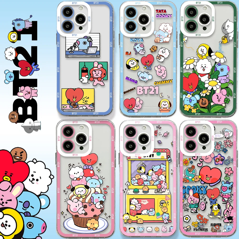 Cartoon Kpop B-BT21 Phone Case For iPhone 14 13 12 Mini 11 Pro Max X XR XS Max SE 7 8 Plus Soft Silicone Transparent Cover Gift
Cartoon Kpop B-BT21 Phone Case For iPhone 14 13 12 Mini 11 Pro Max X XR XS Max SE 7 8 Plus Soft Silicone Transparent Cover Gift