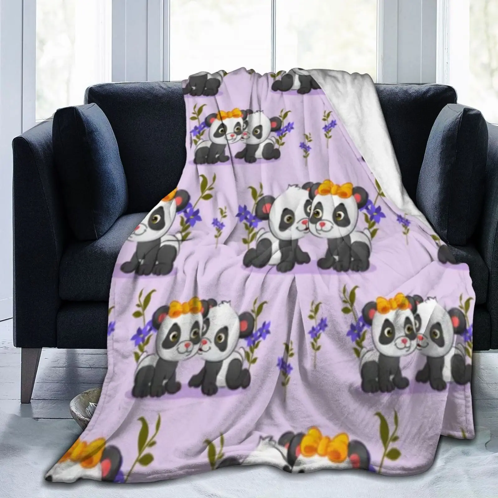 Flannel Blanket Comfortable Soft Warm Fleece Pile Sofa Bed Cover Panda Lover Gifts for Parents and Children 80X60 Inch
Flannel Blanket Comfortable Soft Warm Fleece Pile Sofa Bed Cover Panda Lover Gifts for Parents and Children 80X60 Inch