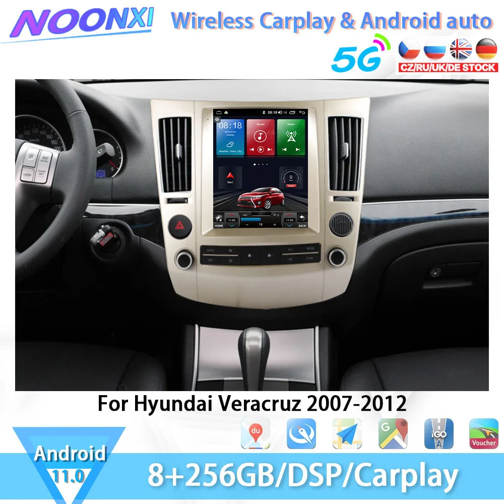 For Hyundai Veracruz 2007-2012 Car Radio Stereo Multimedia Player Bluetooth GPS Navigation Carplay Head Unit 8+256G Android 11 
For Hyundai Veracruz 2007-2012 Car Radio Stereo Multimedia Player Bluetooth GPS Navigation Carplay Head Unit 8+256G Android 11