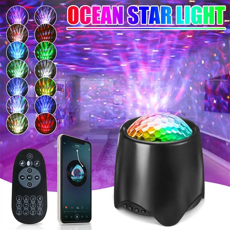 Светодиодный Галактический проекционный светильник Elfeland RGB океанская звезда белый свет шум 4 звезды узор музыка цветной ночник дистанционное управление
Светодиодный Галактический проекционный светильник Elfeland RGB океанская звезда белый свет шум 4 звезды узор музыка цветной ночник дистанционное управление