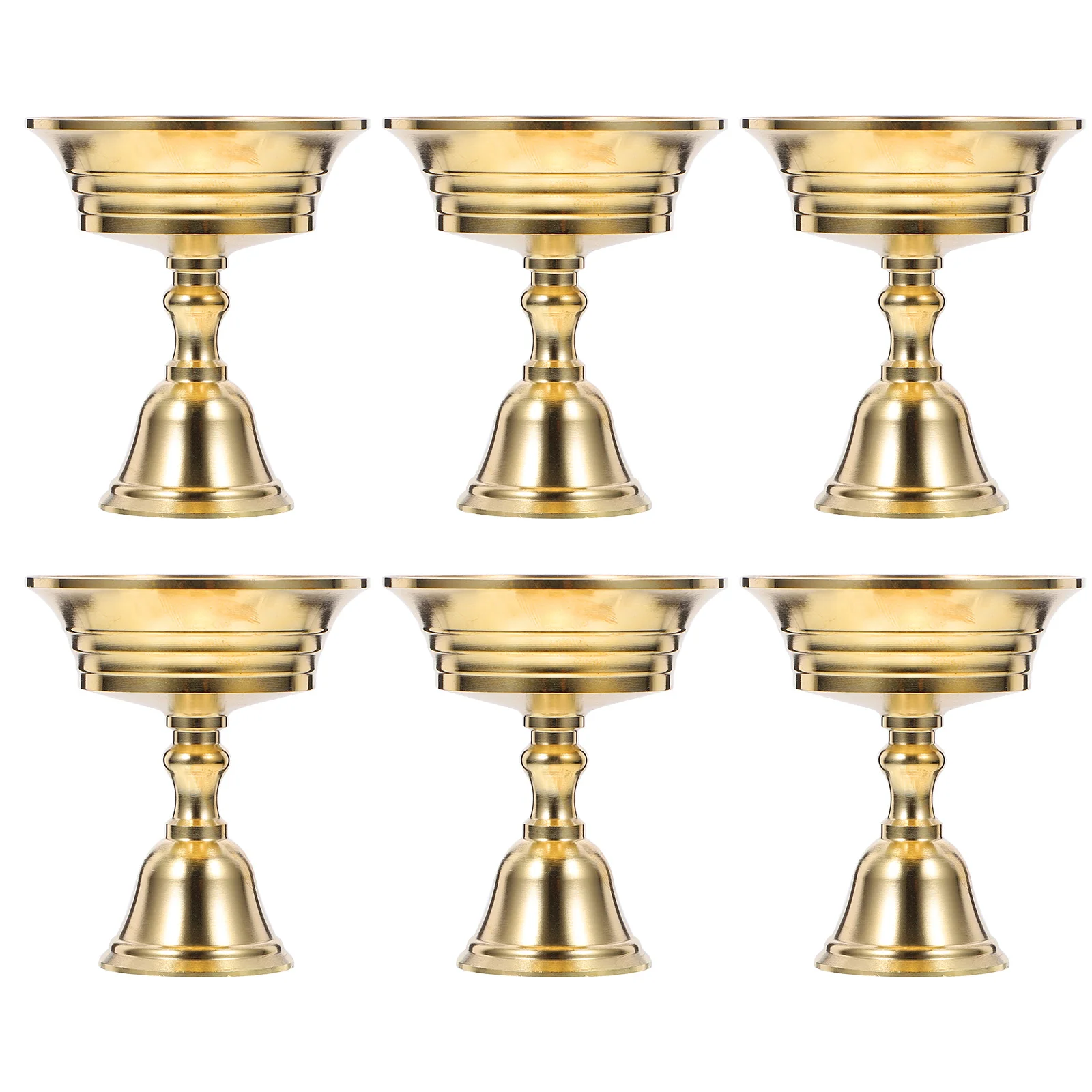 6 Pcs Candlestick Sconces Wick Holders Butter Lamp Cup Ghee Stand Brass Tea Light
6 Pcs Candlestick Sconces Wick Holders Butter Lamp Cup Ghee Stand Brass Tea Light